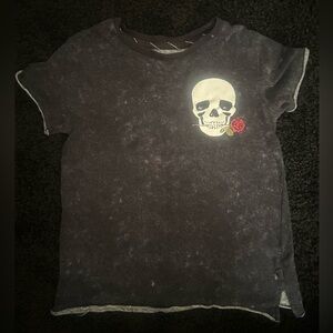 Art Class Kids Black Skull Graphic T-Shirt